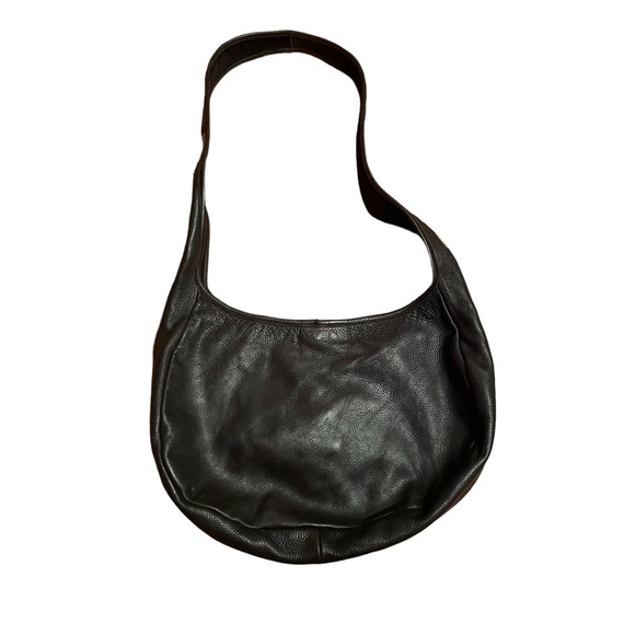 Calleen Cordero Black Imagine Peace Sign Messenger Bag studded with Nickel - Picture 8 of 9